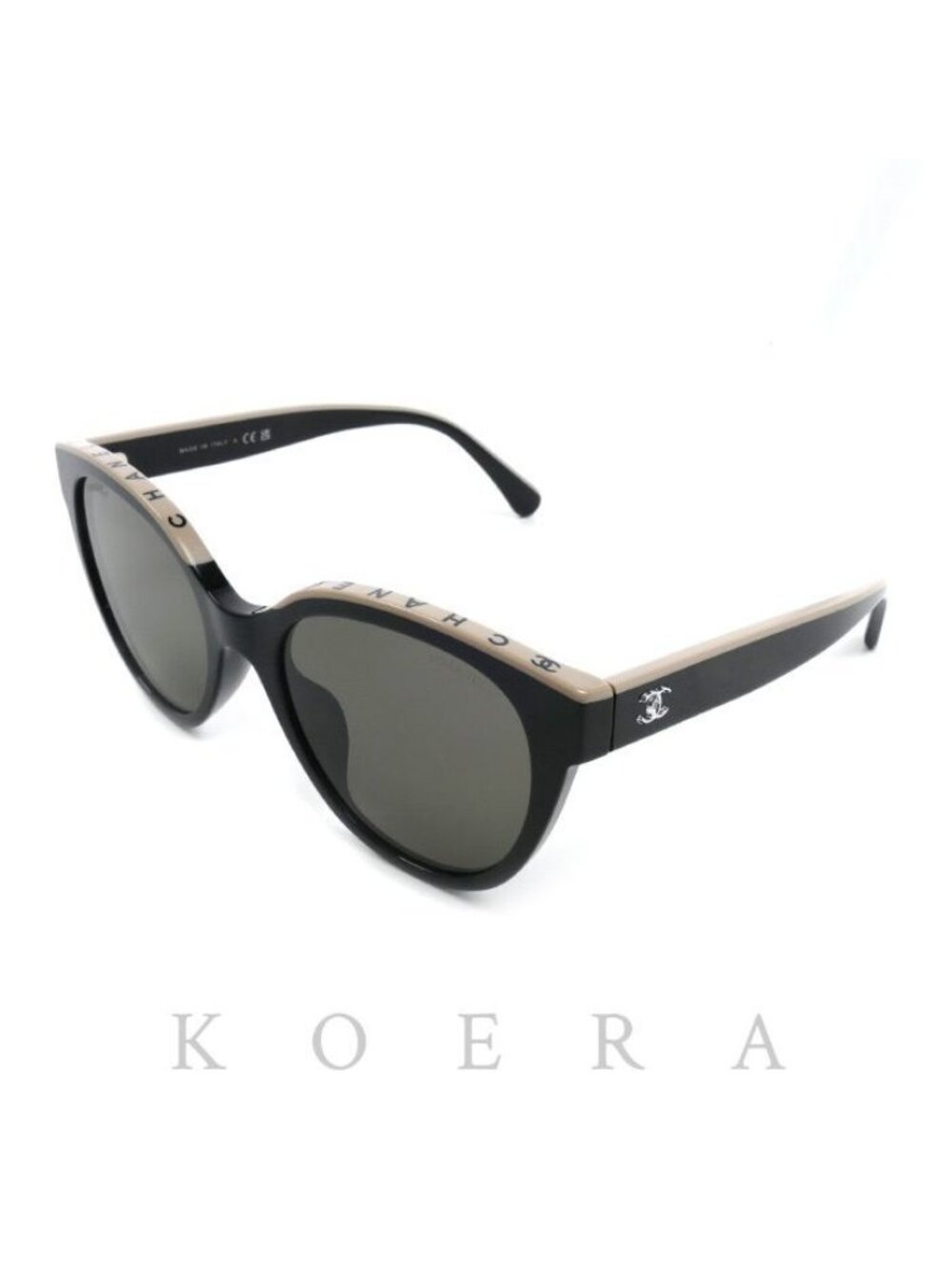 Chanel Butterfly Shape Sunglasses Black Eyewear